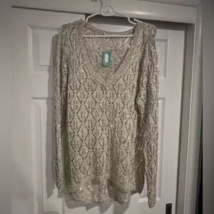 Maurices sparkly sweater size XL NWT